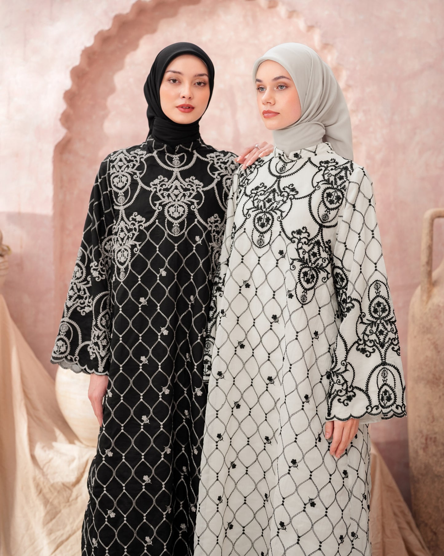 Azalea Midi Embroidery Dress