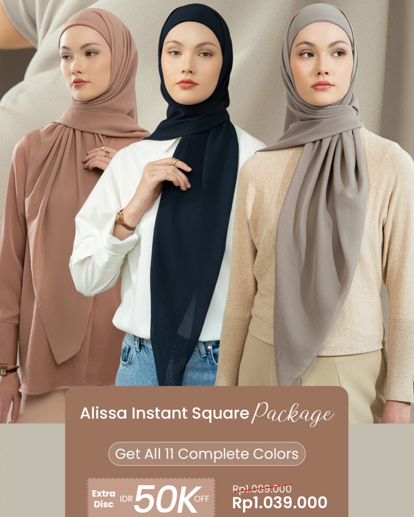 Alissa Instan Square (Package All Color)