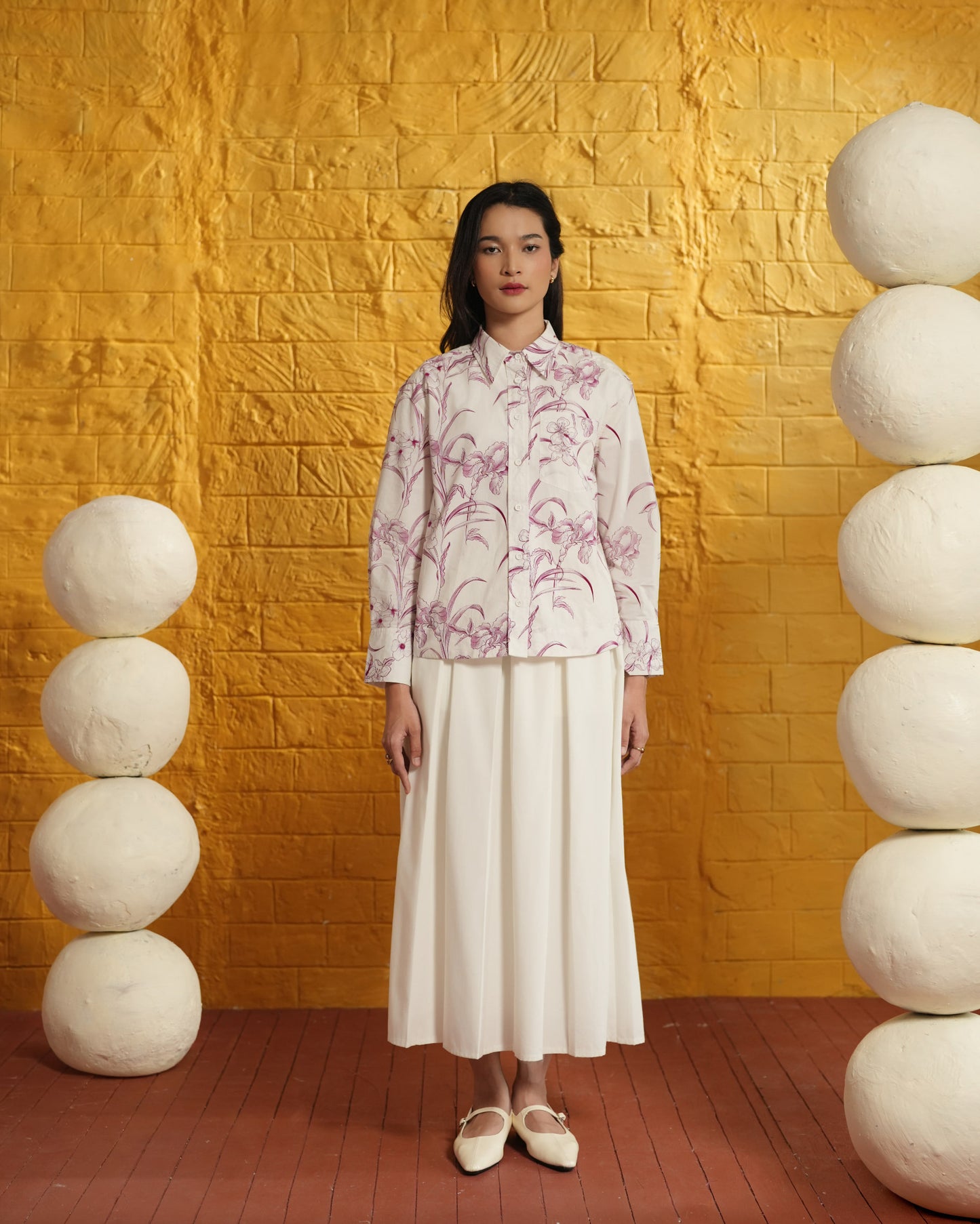 Calla Flower Crop Shirt by HL Lume