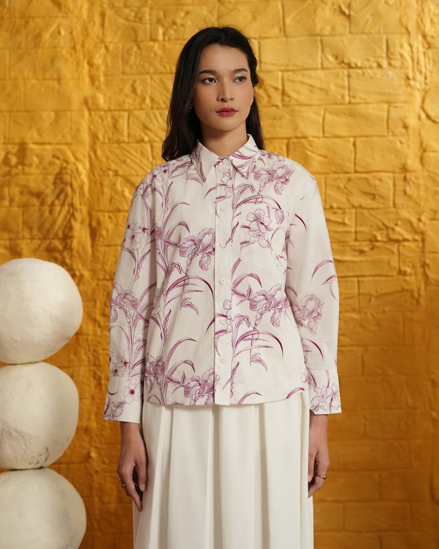 Calla Flower Crop Shirt by HL Lume