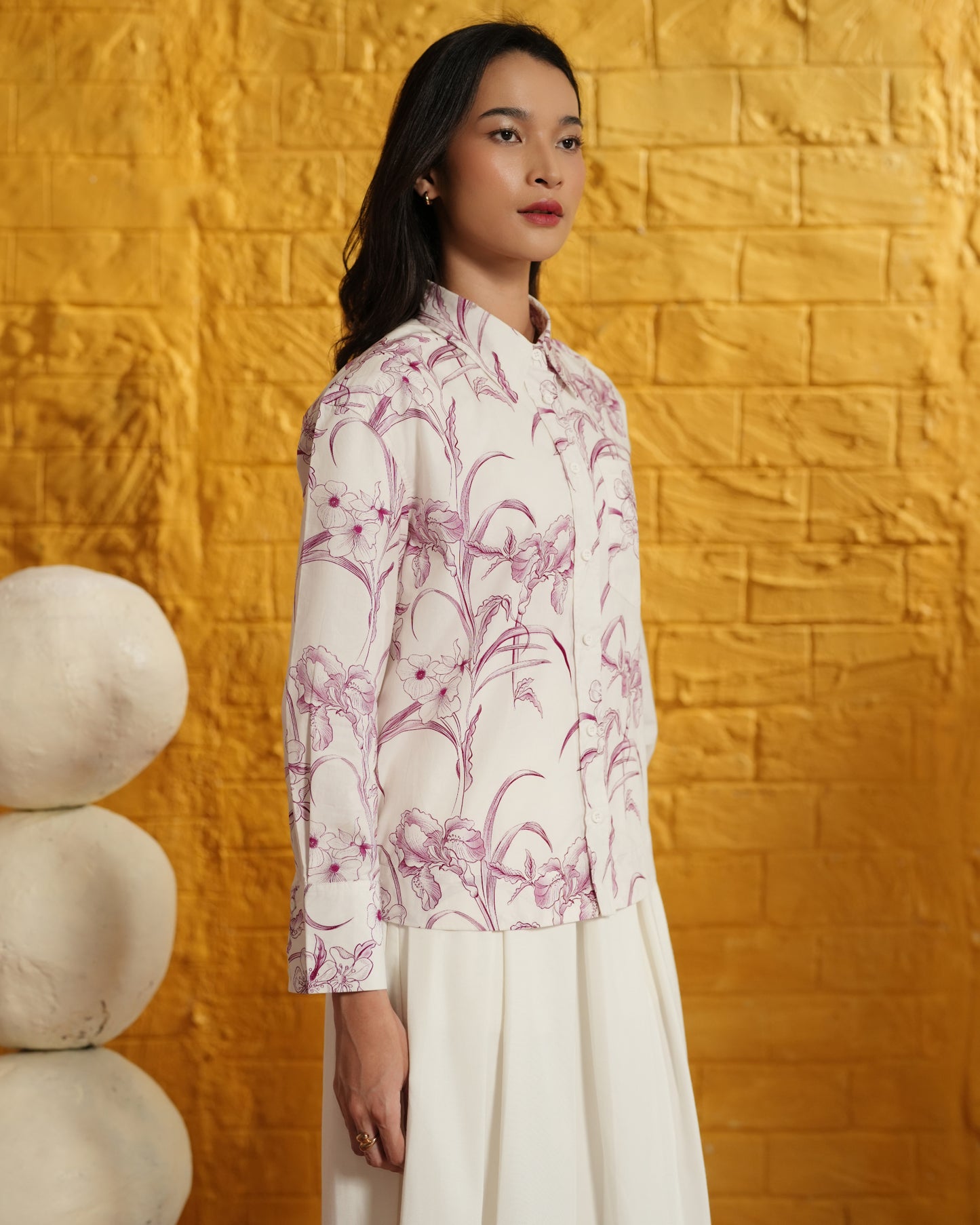 Calla Flower Crop Shirt by HL Lume