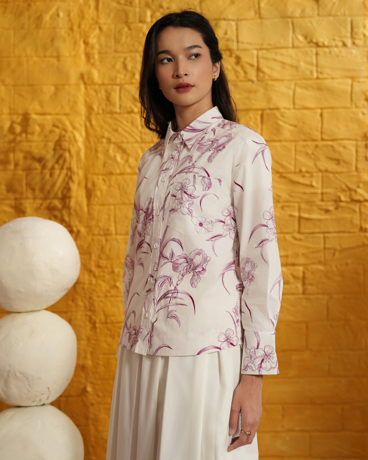 Calla Flower Crop Shirt by HL Lume
