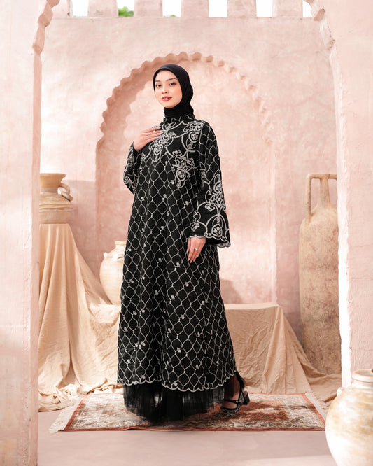 Azalea Midi Embroidery Dress