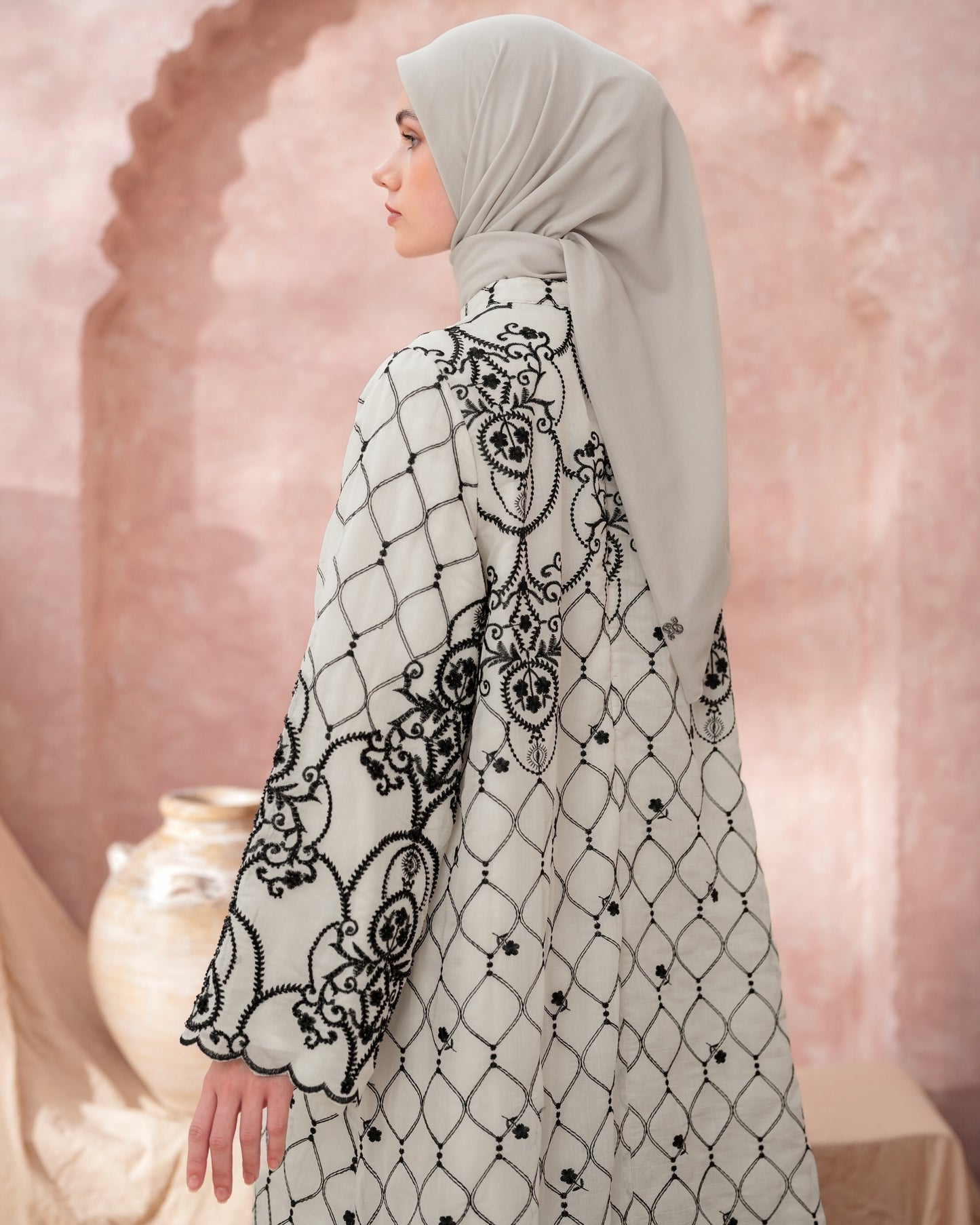 Azalea Midi Embroidery Dress