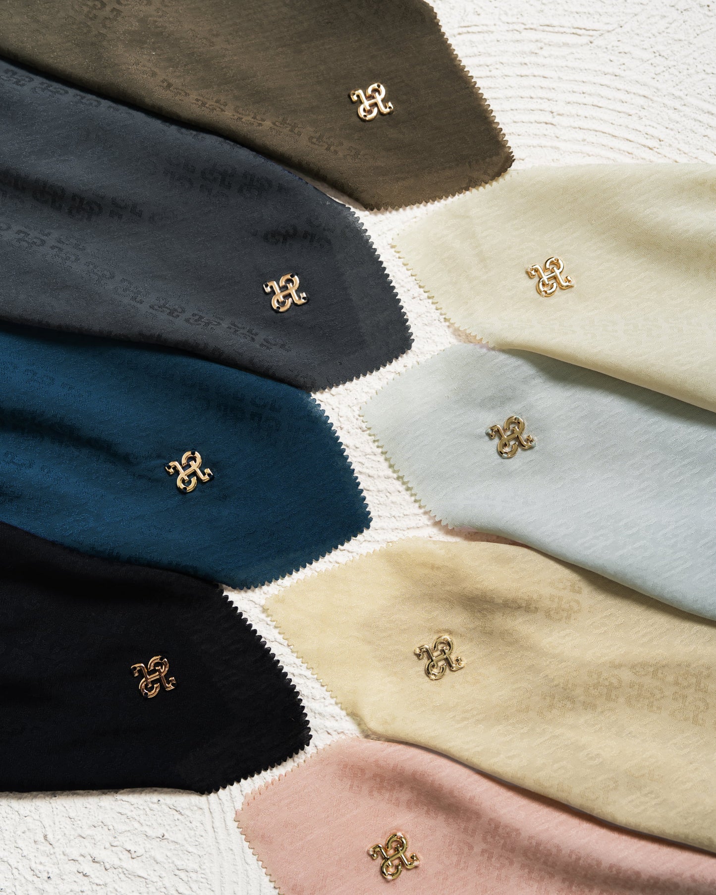 Faiba Emboss Scarf (Package All Color)