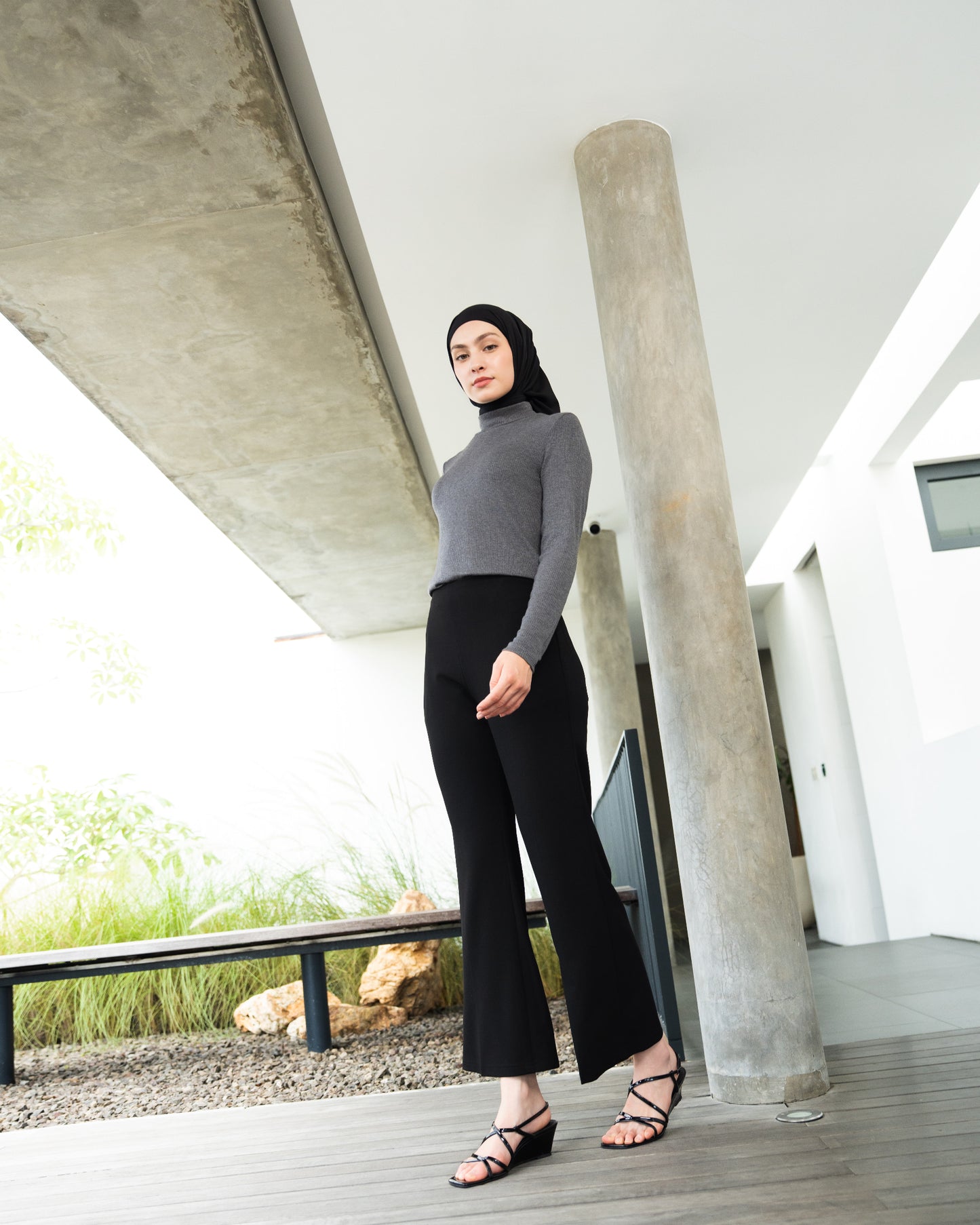 Heaven Lights - Lora Flare Pants - Muslim Women's Cutbray Long Pants