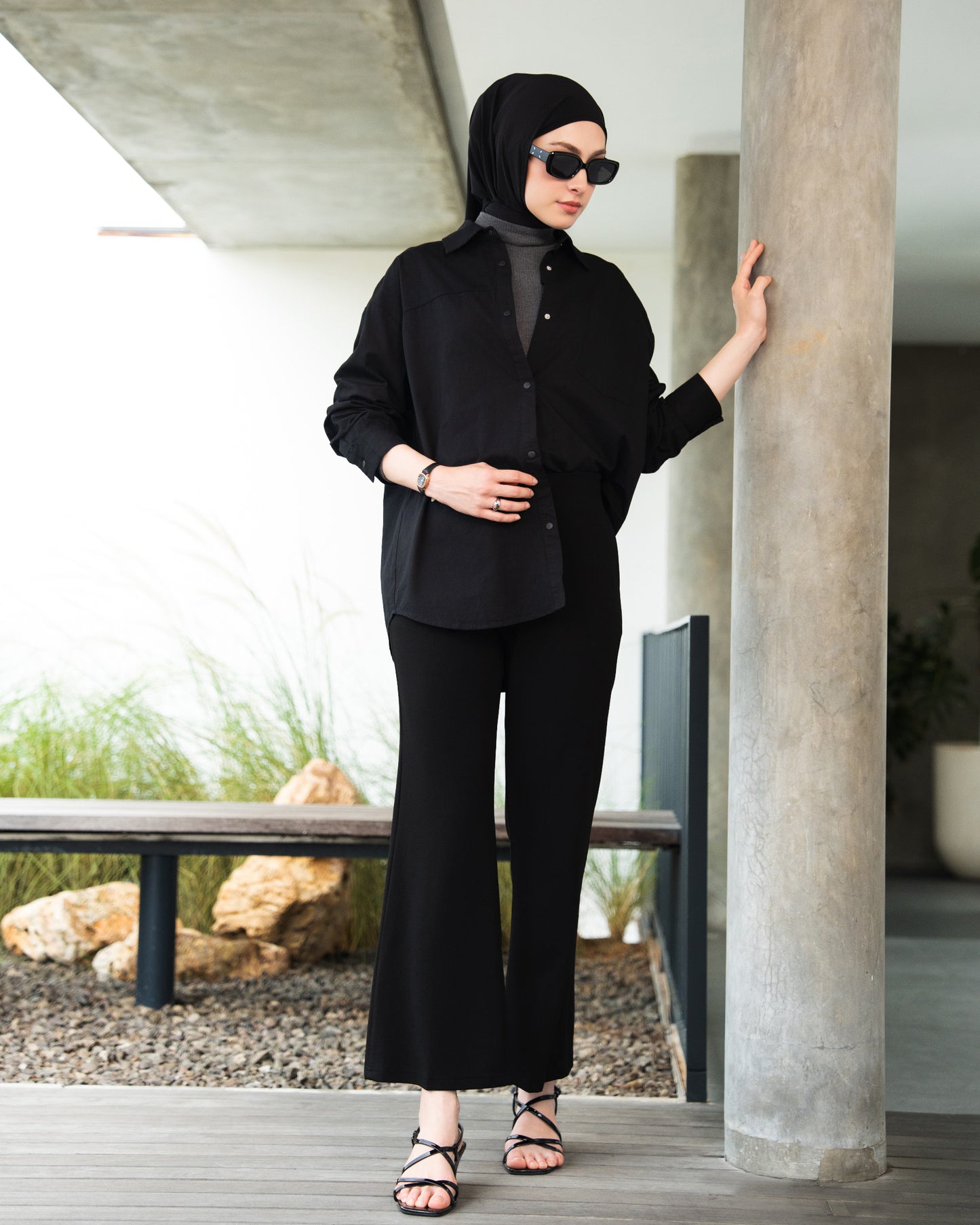 Heaven Lights - Lora Flare Pants - Muslim Women's Cutbray Long Pants