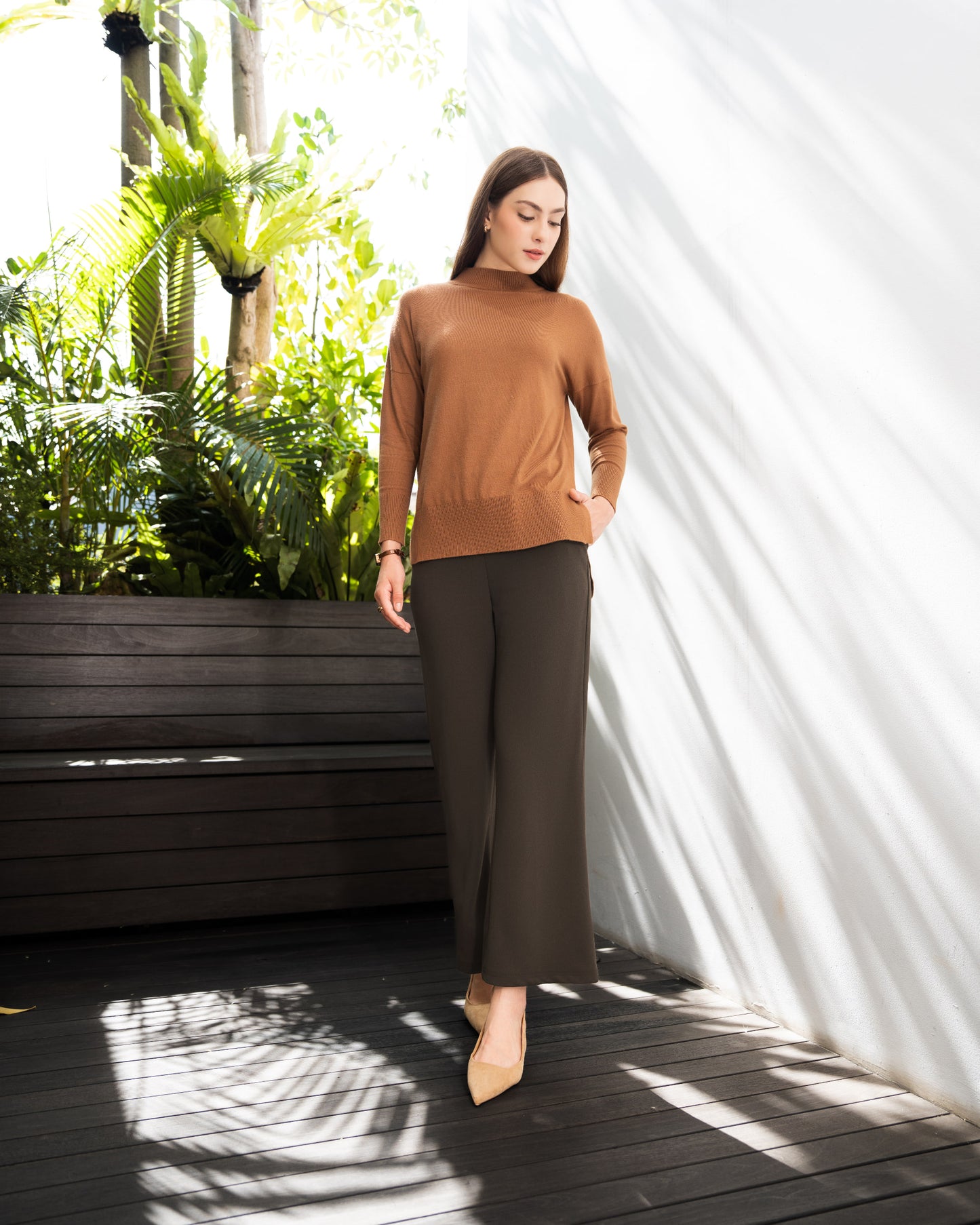 Heaven Lights - Lora Flare Pants - Muslim Women's Cutbray Long Pants