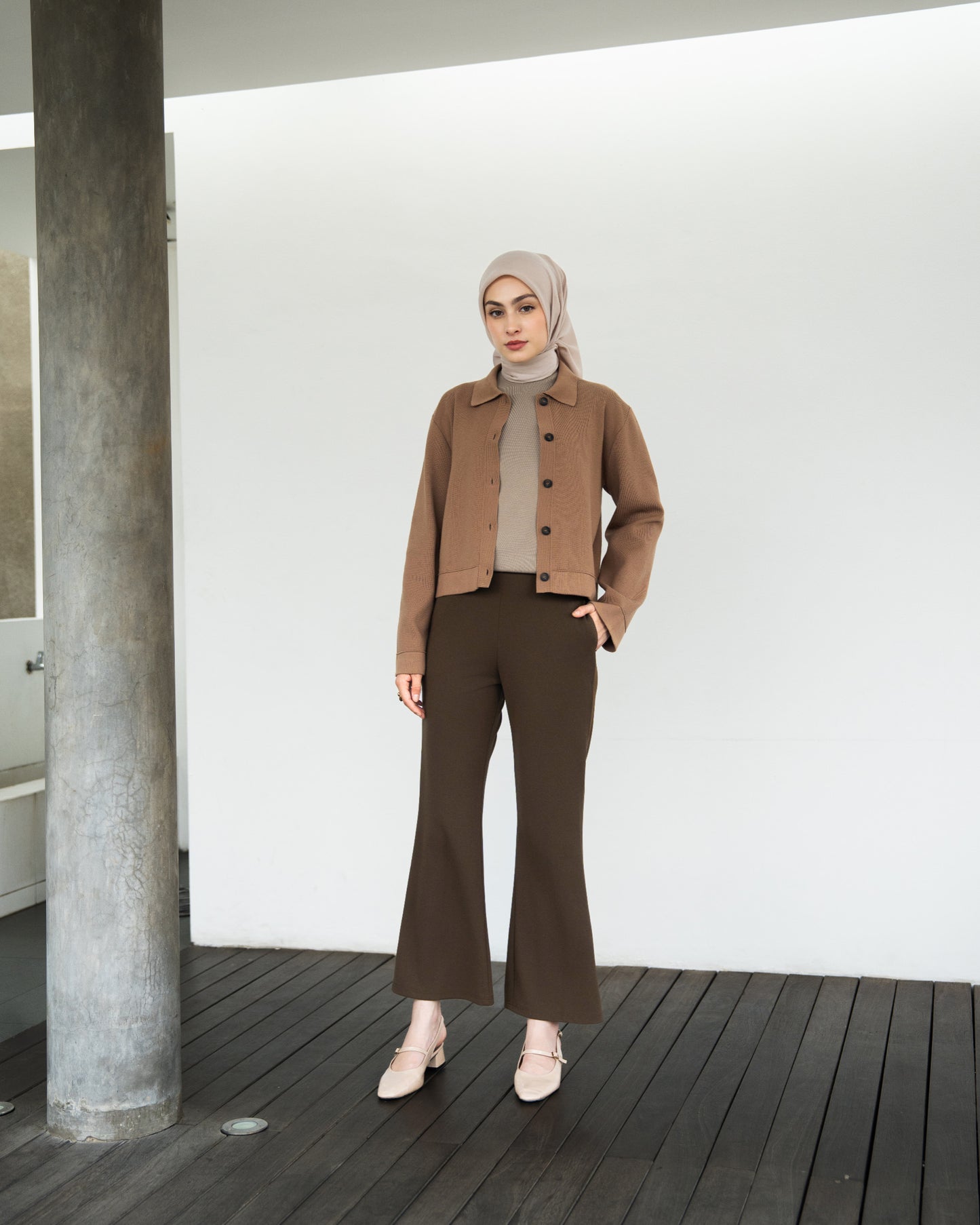 Heaven Lights - Lora Flare Pants - Muslim Women's Cutbray Long Pants