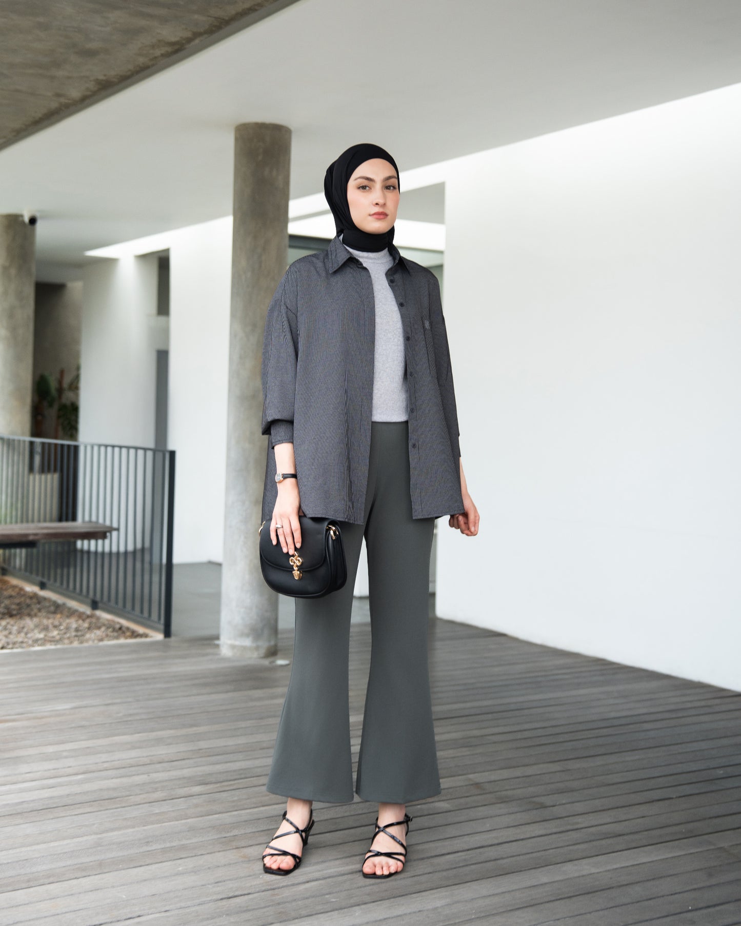 Heaven Lights - Lora Flare Pants - Muslim Women's Cutbray Long Pants
