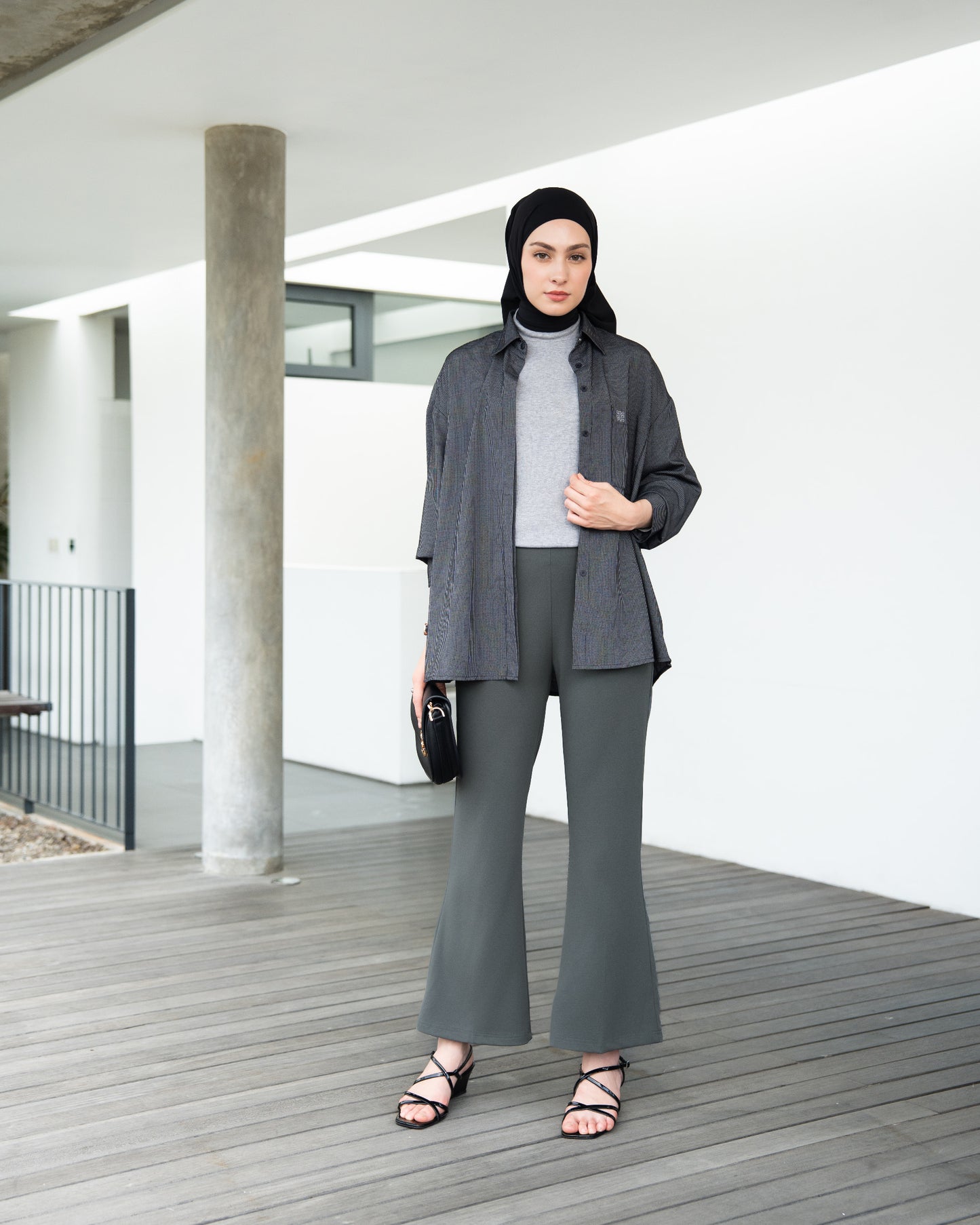 Heaven Lights - Lora Flare Pants - Muslim Women's Cutbray Long Pants