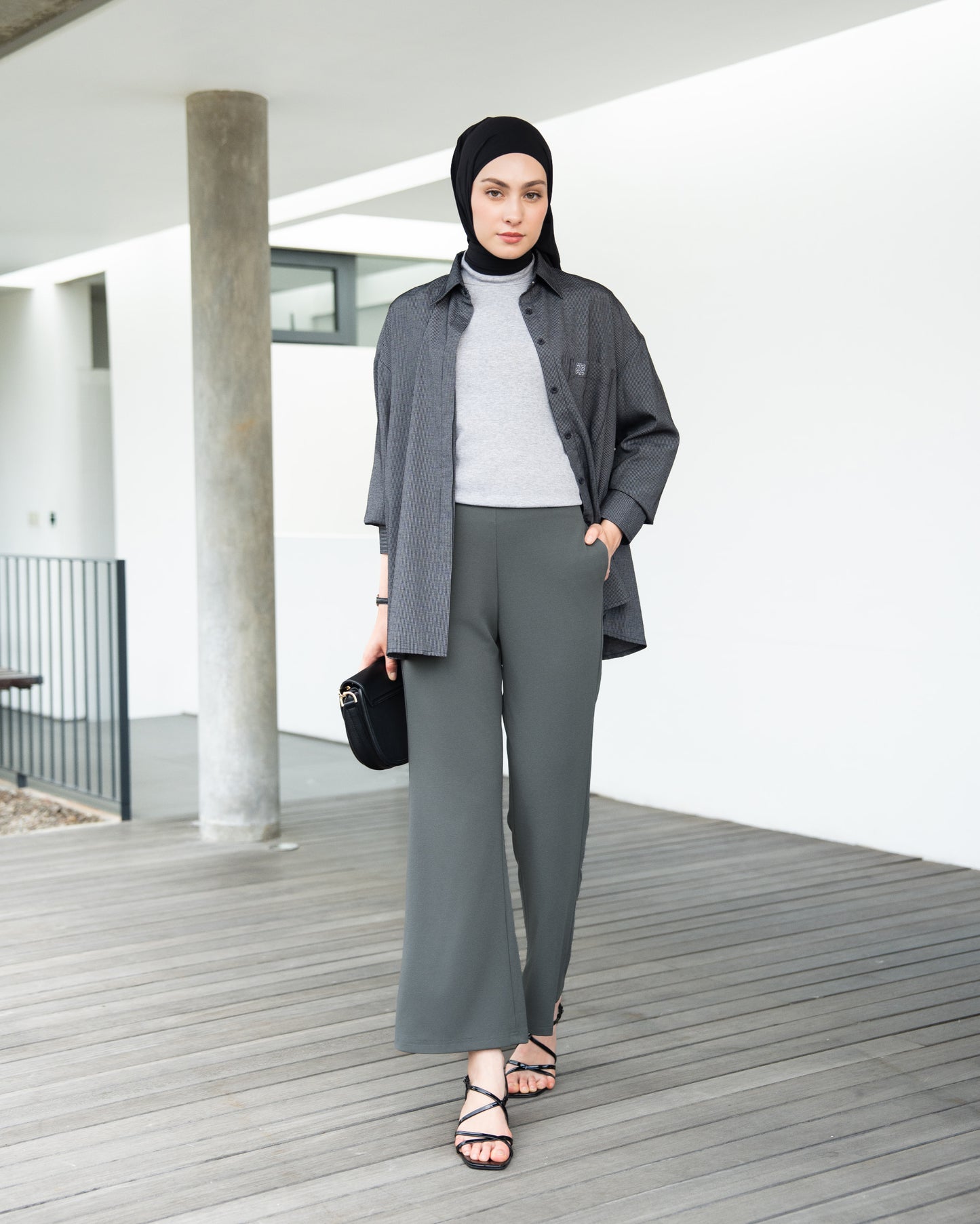 Heaven Lights - Lora Flare Pants - Muslim Women's Cutbray Long Pants