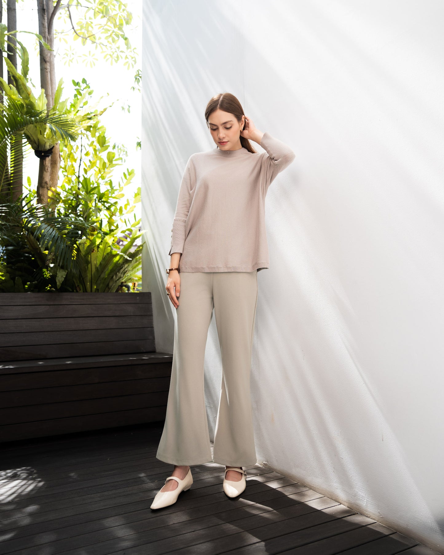 Heaven Lights - Lora Flare Pants - Muslim Women's Cutbray Long Pants