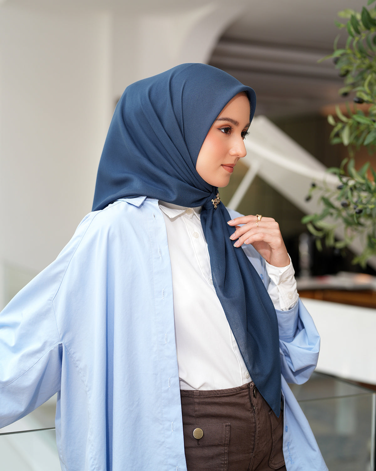 Heaven Lights - Voal Plain - Plain Square Voal Hijab