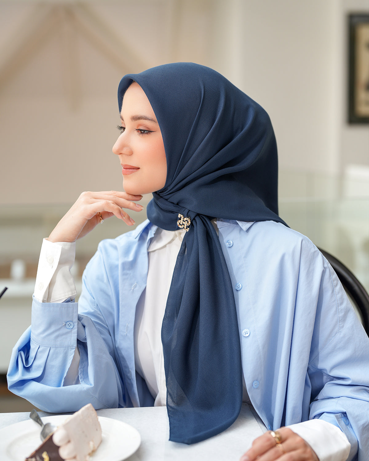 Heaven Lights - Voal Plain - Plain Square Voal Hijab
