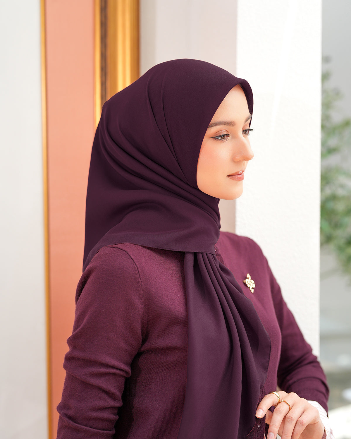 Heaven Lights - Voal Plain - Plain Square Voal Hijab